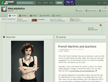 Tablet Screenshot of missladymalice.deviantart.com