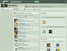 Tablet Screenshot of link-mania.deviantart.com