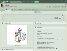 Tablet Screenshot of liskyu.deviantart.com