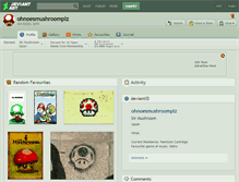 Tablet Screenshot of ohnoesmushroomplz.deviantart.com