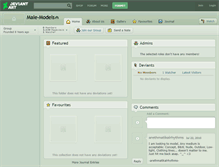 Tablet Screenshot of male-models.deviantart.com