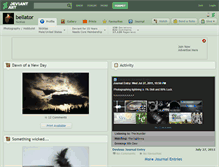 Tablet Screenshot of bellator.deviantart.com