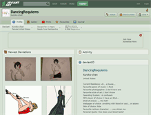 Tablet Screenshot of dancingrequiems.deviantart.com