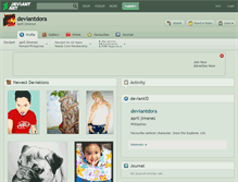 Tablet Screenshot of deviantdora.deviantart.com