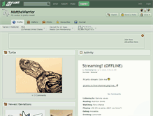 Tablet Screenshot of mistthewarrior.deviantart.com