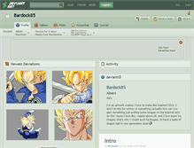 Tablet Screenshot of bardock85.deviantart.com