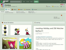 Tablet Screenshot of christica.deviantart.com