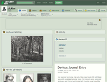 Tablet Screenshot of picktor.deviantart.com