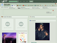 Tablet Screenshot of kyd-lotus.deviantart.com