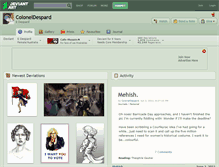 Tablet Screenshot of coloneldespard.deviantart.com