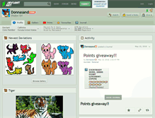 Tablet Screenshot of donnasand.deviantart.com