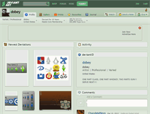Tablet Screenshot of dobey.deviantart.com