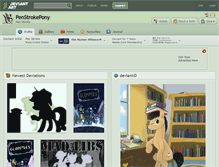 Tablet Screenshot of penstrokepony.deviantart.com
