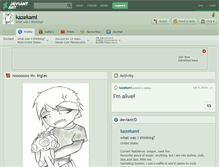 Tablet Screenshot of kazekami.deviantart.com