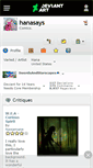 Mobile Screenshot of hanasays.deviantart.com
