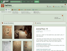 Tablet Screenshot of kagiyama.deviantart.com