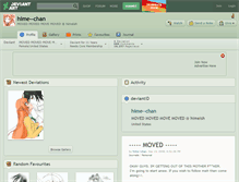 Tablet Screenshot of hime--chan.deviantart.com