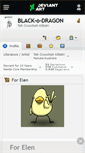 Mobile Screenshot of black-o-dragon.deviantart.com