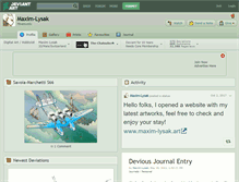 Tablet Screenshot of maxim-lysak.deviantart.com