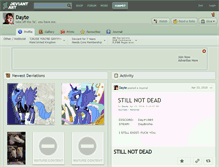 Tablet Screenshot of dayte.deviantart.com