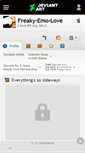Mobile Screenshot of freaky-emo-love.deviantart.com