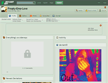 Tablet Screenshot of freaky-emo-love.deviantart.com