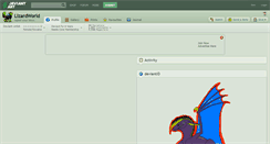 Desktop Screenshot of lizardworld.deviantart.com