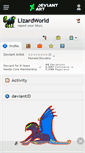 Mobile Screenshot of lizardworld.deviantart.com