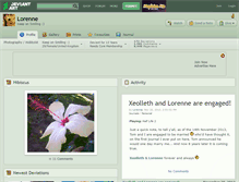 Tablet Screenshot of lorenne.deviantart.com