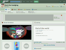 Tablet Screenshot of demi-the-haedghog.deviantart.com