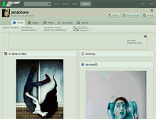 Tablet Screenshot of jenabhone.deviantart.com
