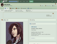 Tablet Screenshot of ebil-jenna.deviantart.com