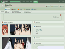 Tablet Screenshot of guitar10go.deviantart.com