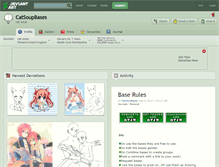 Tablet Screenshot of catsoupbases.deviantart.com