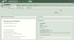 Desktop Screenshot of curtaincall.deviantart.com