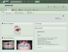 Tablet Screenshot of jezebel-jez.deviantart.com