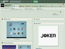 Tablet Screenshot of joker2011.deviantart.com