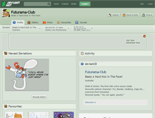 Tablet Screenshot of futurama-club.deviantart.com