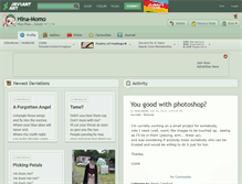 Tablet Screenshot of hina-momo.deviantart.com
