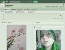 Tablet Screenshot of kiwiringrose.deviantart.com