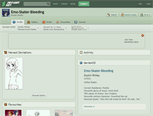 Tablet Screenshot of emo-skater-bleeding.deviantart.com