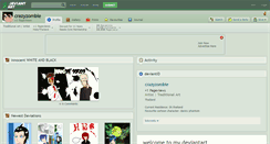 Desktop Screenshot of crazyzombie.deviantart.com