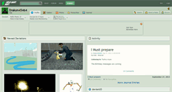 Desktop Screenshot of drakon45464.deviantart.com