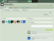 Tablet Screenshot of eclectic-maniac.deviantart.com