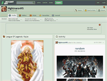 Tablet Screenshot of nightmare495.deviantart.com
