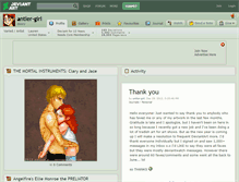 Tablet Screenshot of antler-girl.deviantart.com