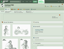 Tablet Screenshot of montoya1983.deviantart.com