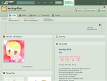 Tablet Screenshot of monkey-pink.deviantart.com