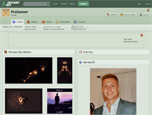 Tablet Screenshot of progunner.deviantart.com