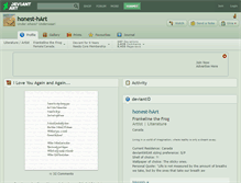 Tablet Screenshot of honest-hart.deviantart.com
